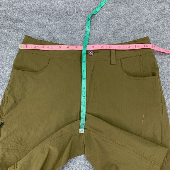 Rei Shorts Womens 4 Olive Cragland Ripstop Nylon Multi Pockets Water Repellant - Picture 6 of 13